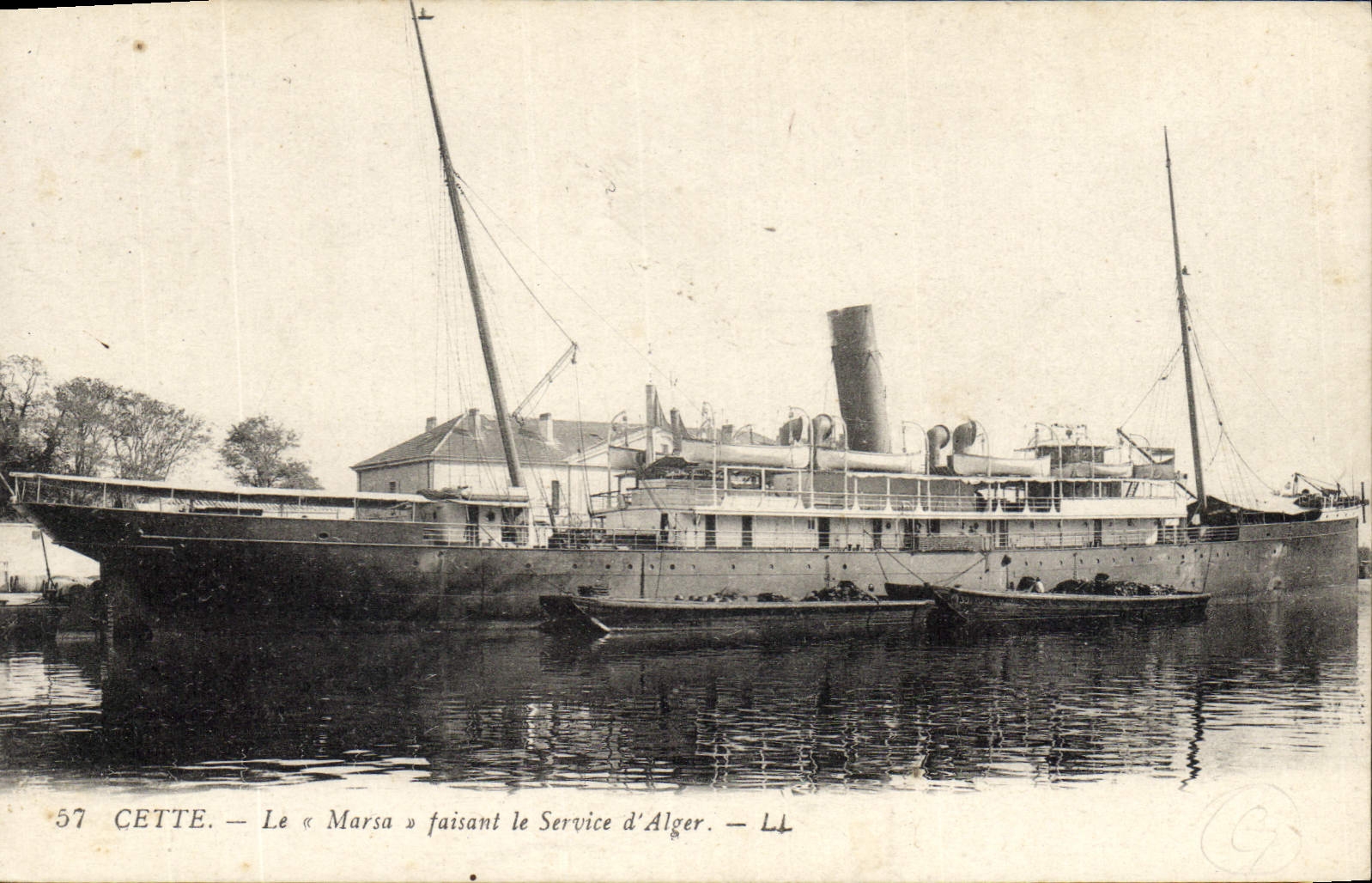 CPA Bateau Cette Le Marsa faisant le service d'Alger Algerie