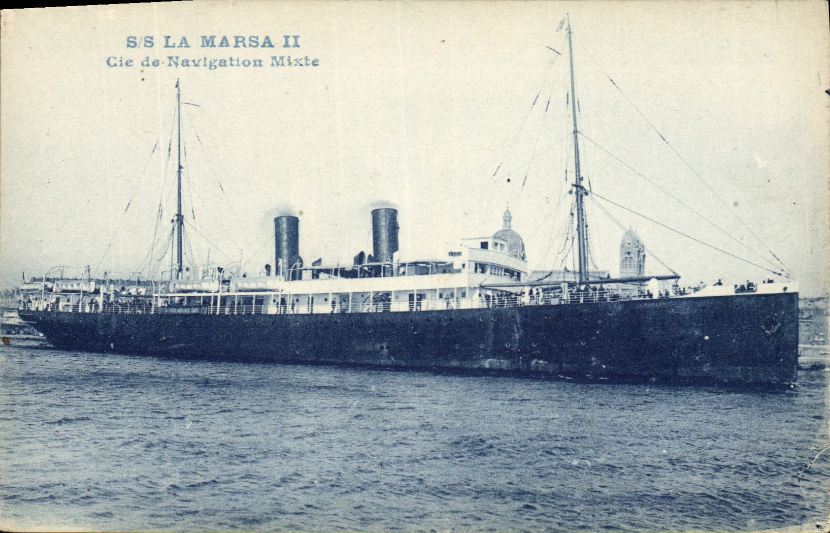 CPA Bateau SS La Marsa II Cie de Navigation Mixte