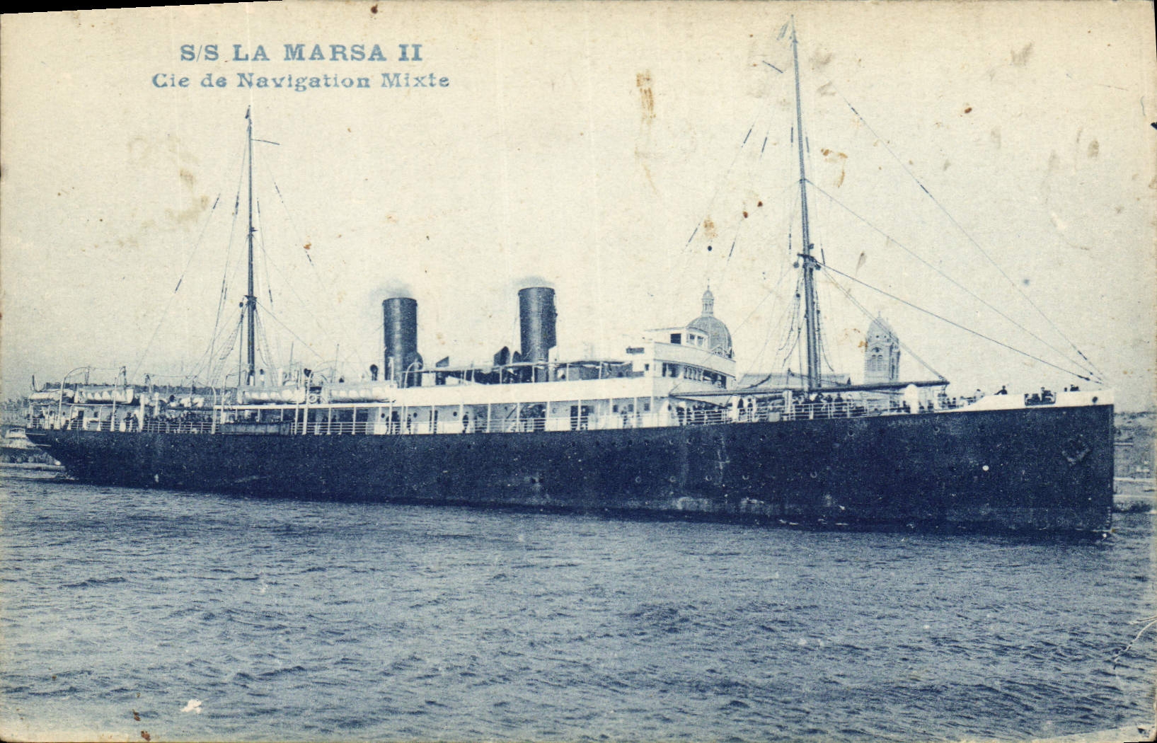 CPA Bateau SS La Marsa II Cie de Navigation Mixte