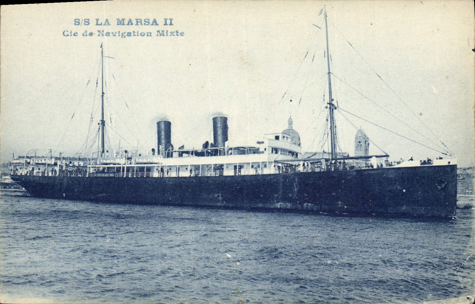 CPA Bateau SS La Marsa II Cie de Navigation Mixte