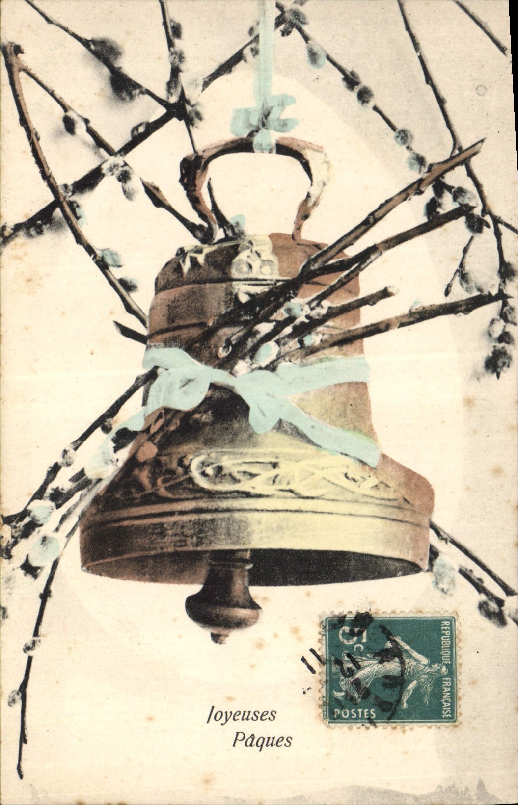 CPA Cloche Paques 