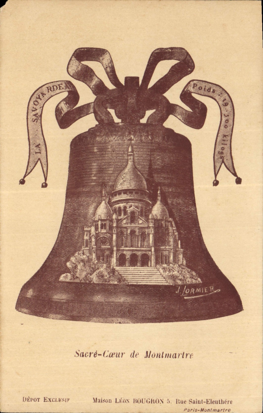 CPA Cloche Sacre Coeur de Montmartre Paris