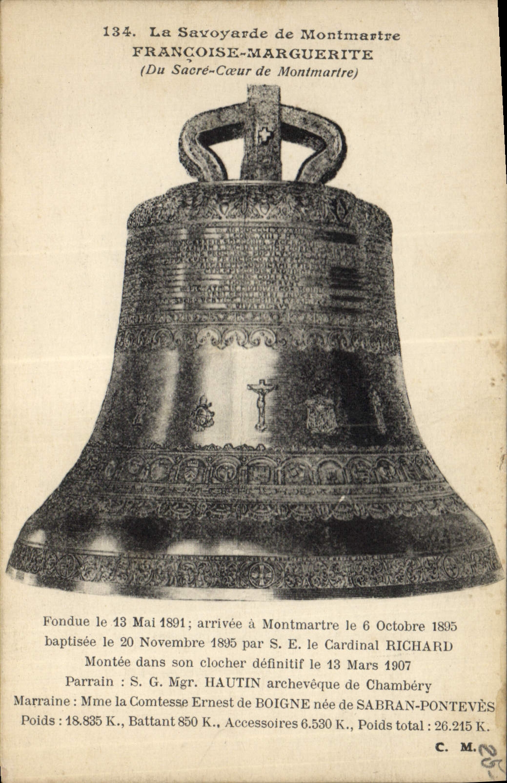 CPA Cloche La Savoyarde de Montmartre Sacre Coeur Paris 