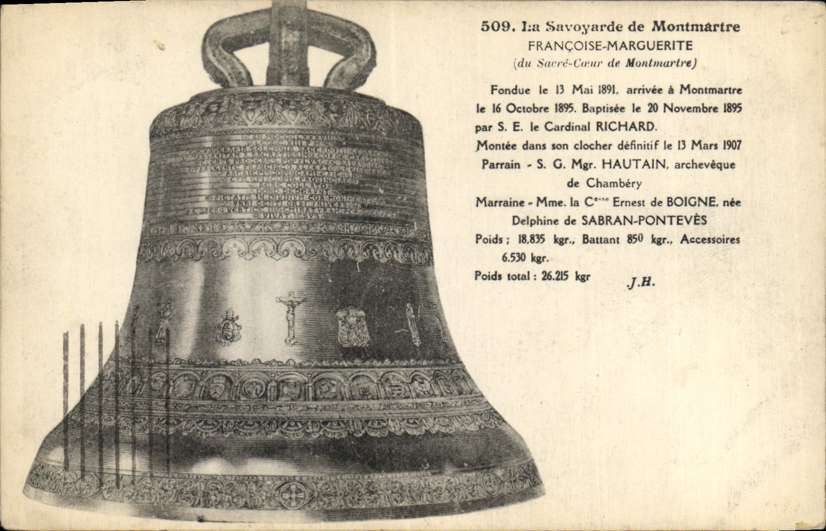 CPA Cloche La Savoyarde de Montmartre Sacre Coeur Paris