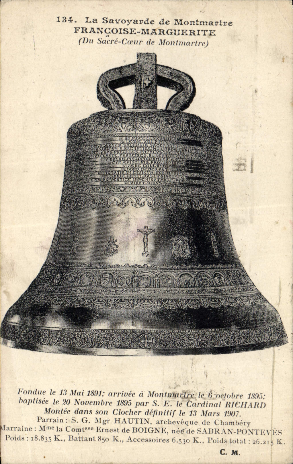 CPA Cloche La Savoyarde de Montmartre Sacre Coeur Paris 