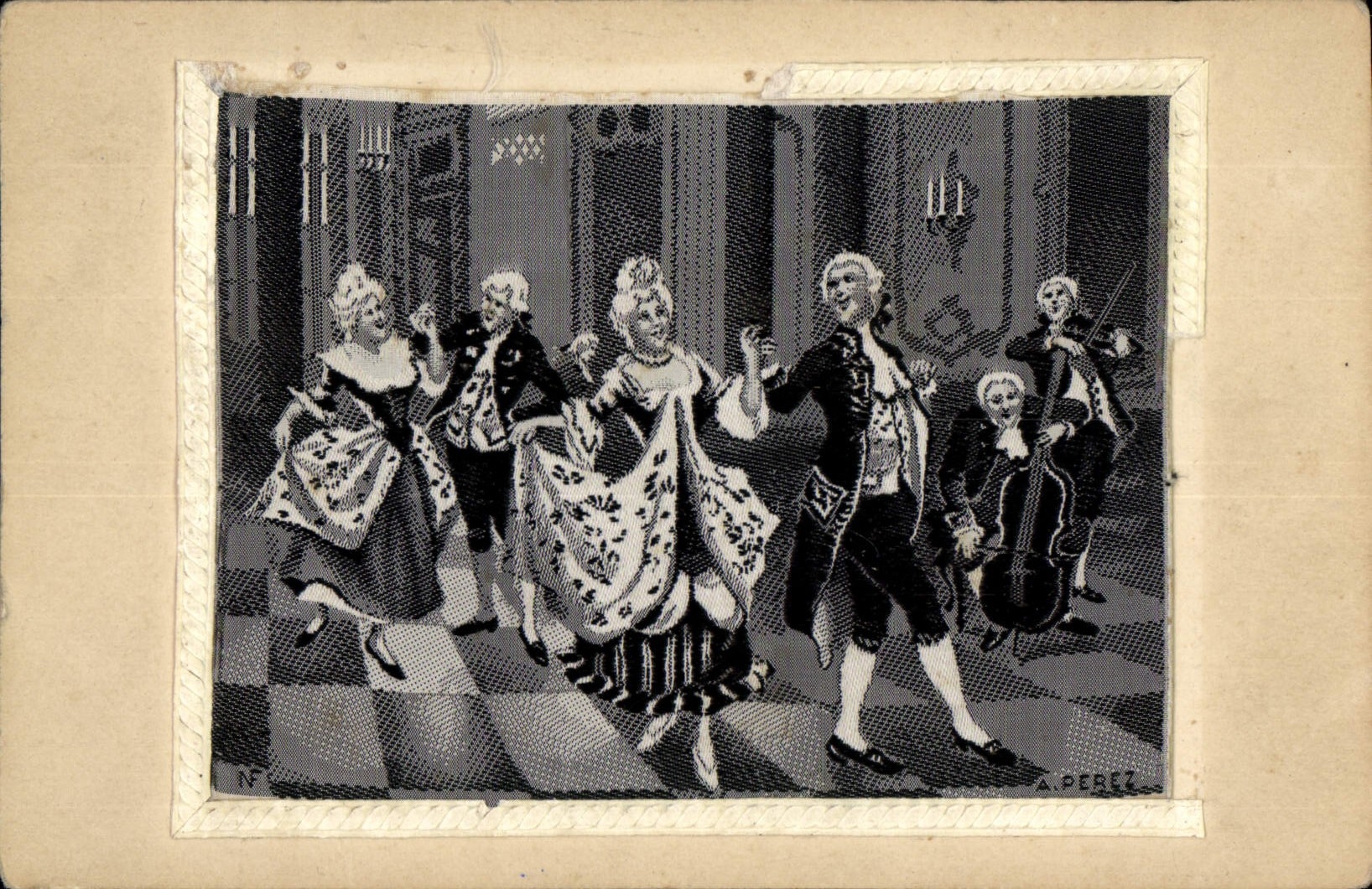 Vintage Postcard Fantasy Woman (toilée chart)