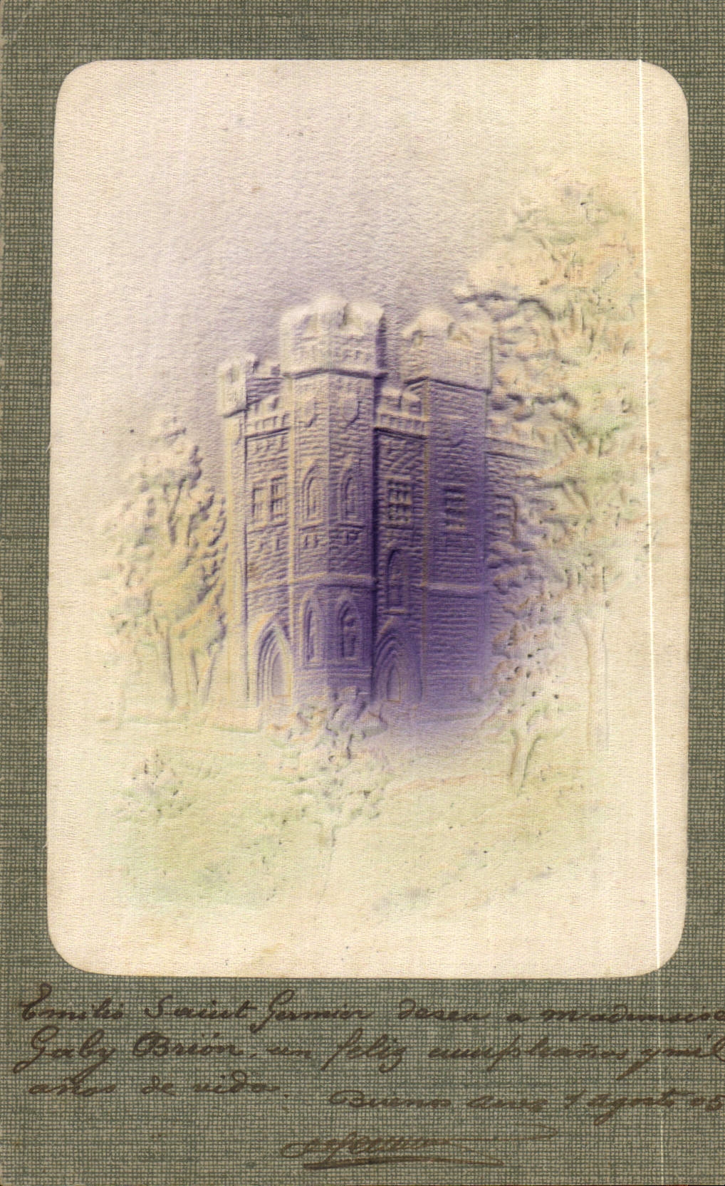 Vintage Postcard Fantasy Castle