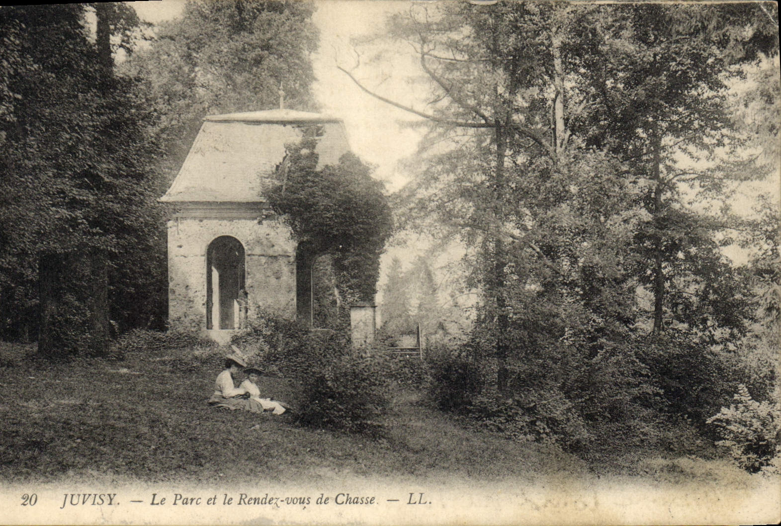 CPA Chasse Juvisy Le parc et le rendez vous de chasse 
