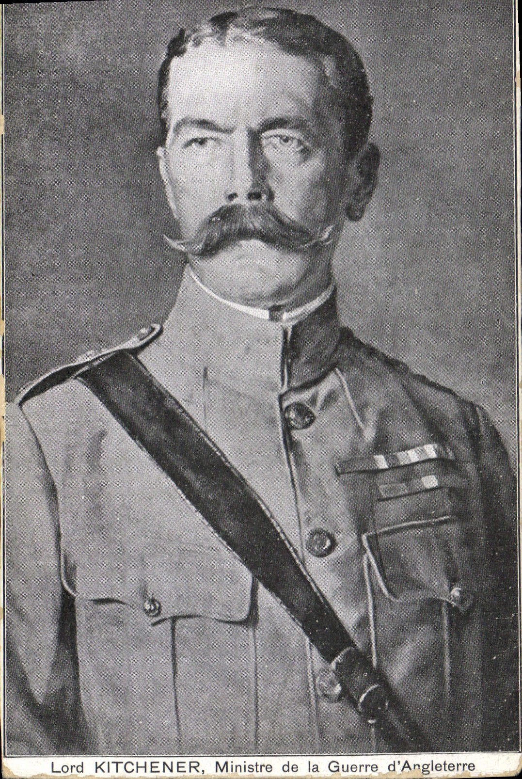 Postal Militaria Lord Kitchener Ministro de Guerra de Inglaterra