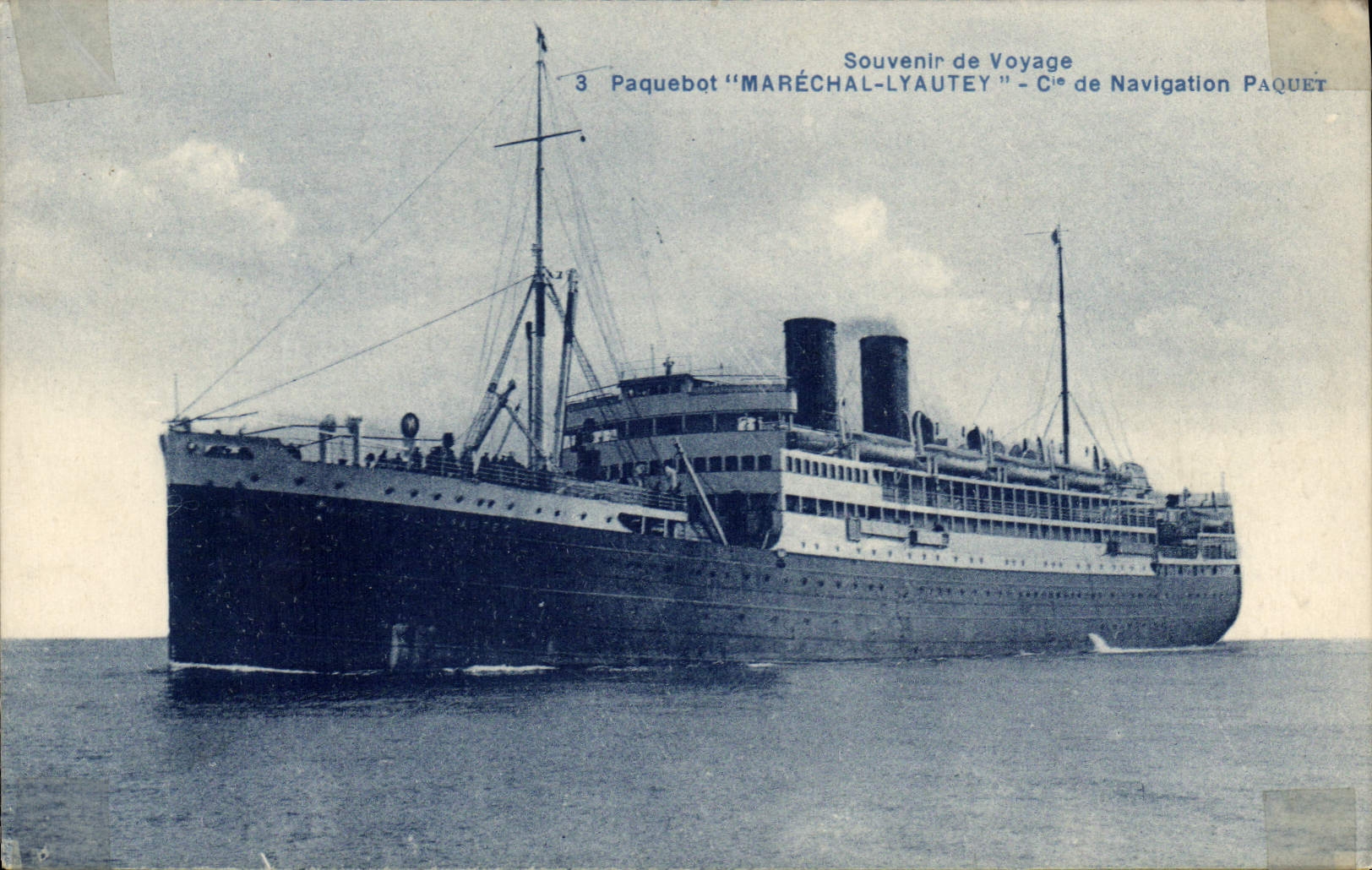 CPA Bateau Paquebot Marechal Lyautey Cie de Navigation Paquet 