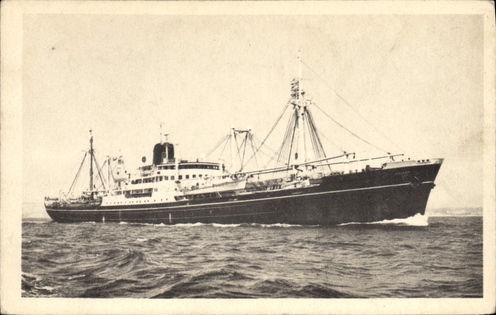 Vintage Postcard Boat Steamer Company of the Shipping company the Meinam cargo vessel