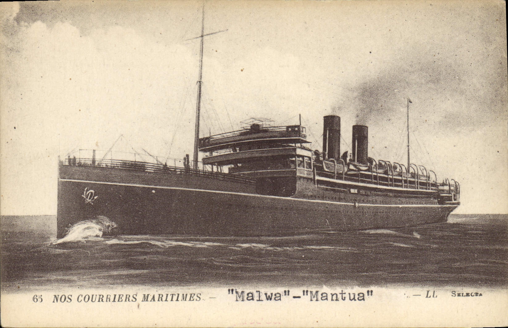 CPA Bateau Paquebot Malwa Mantua 