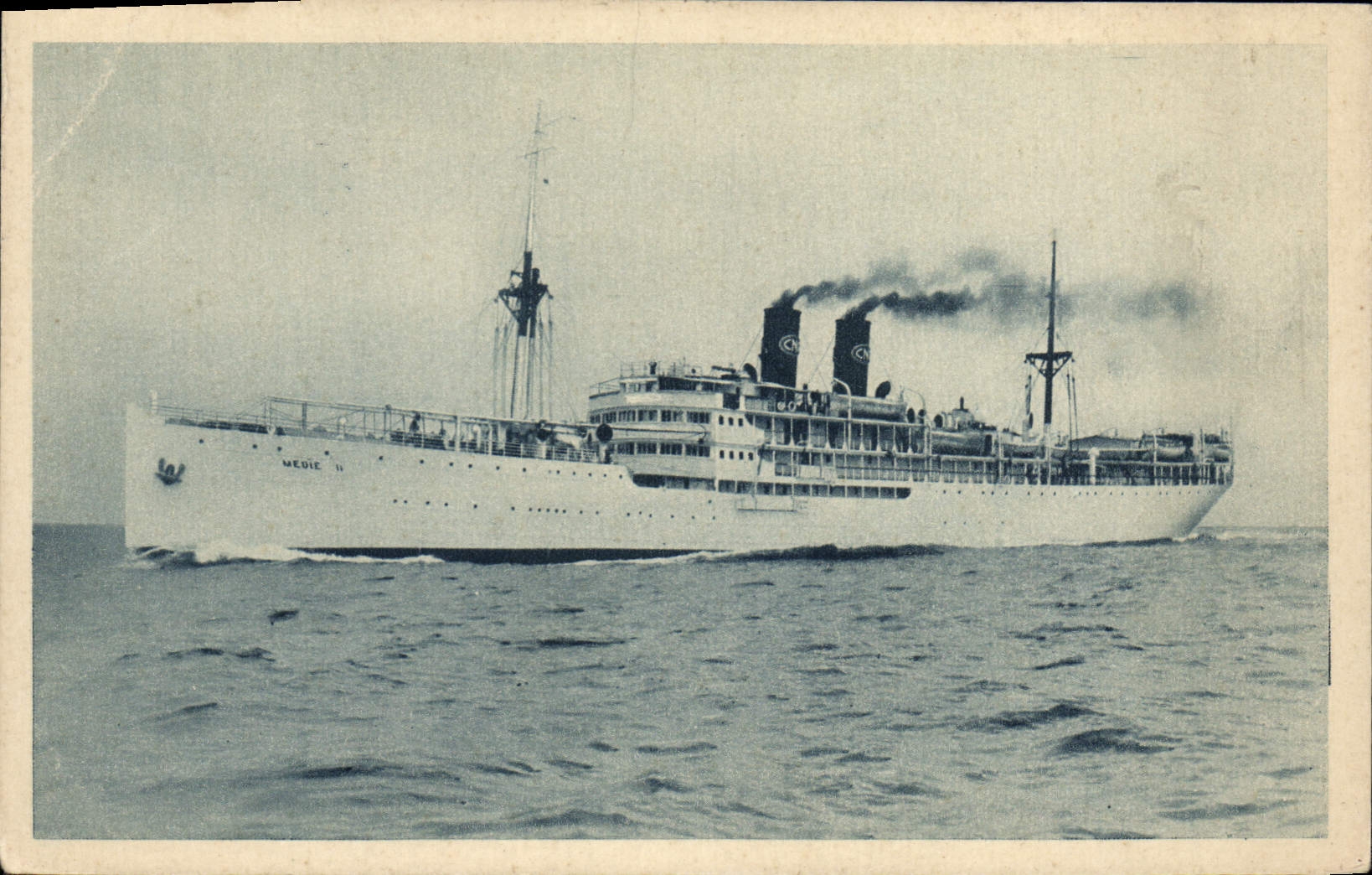 CPA Bateau Paquebot Medie II Paquet Marseille