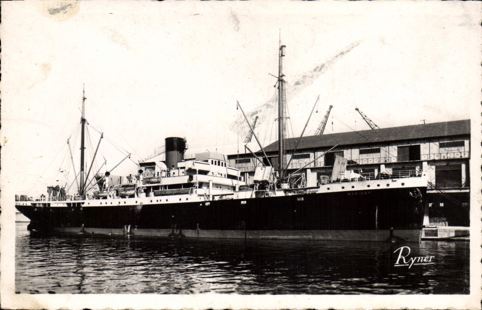 Modern Postcard Boat Steamer General Backwater Co Transatlantic race