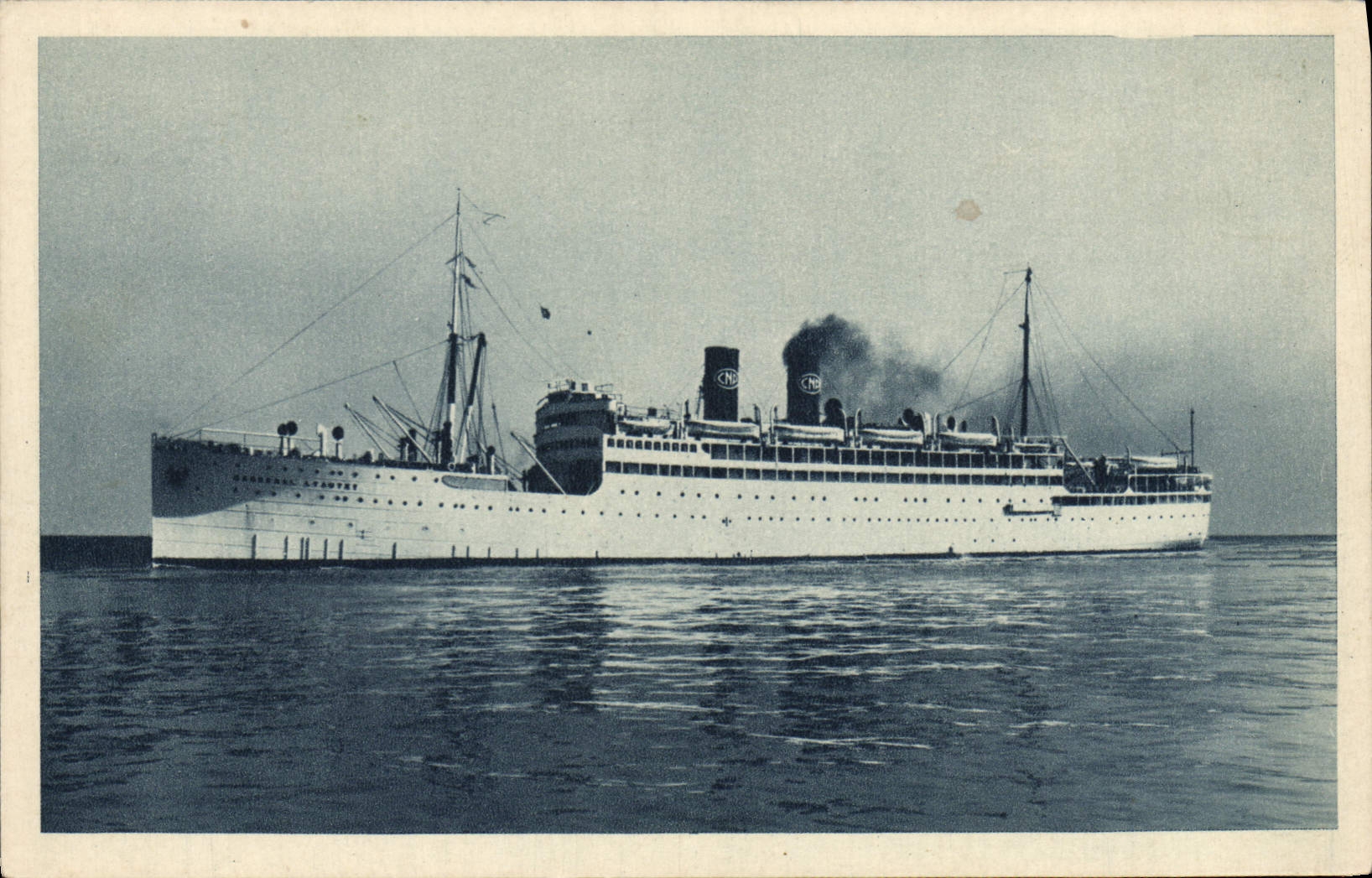 CPA Bateau Paquebot Marechal Lyautey Paquet Marseille 