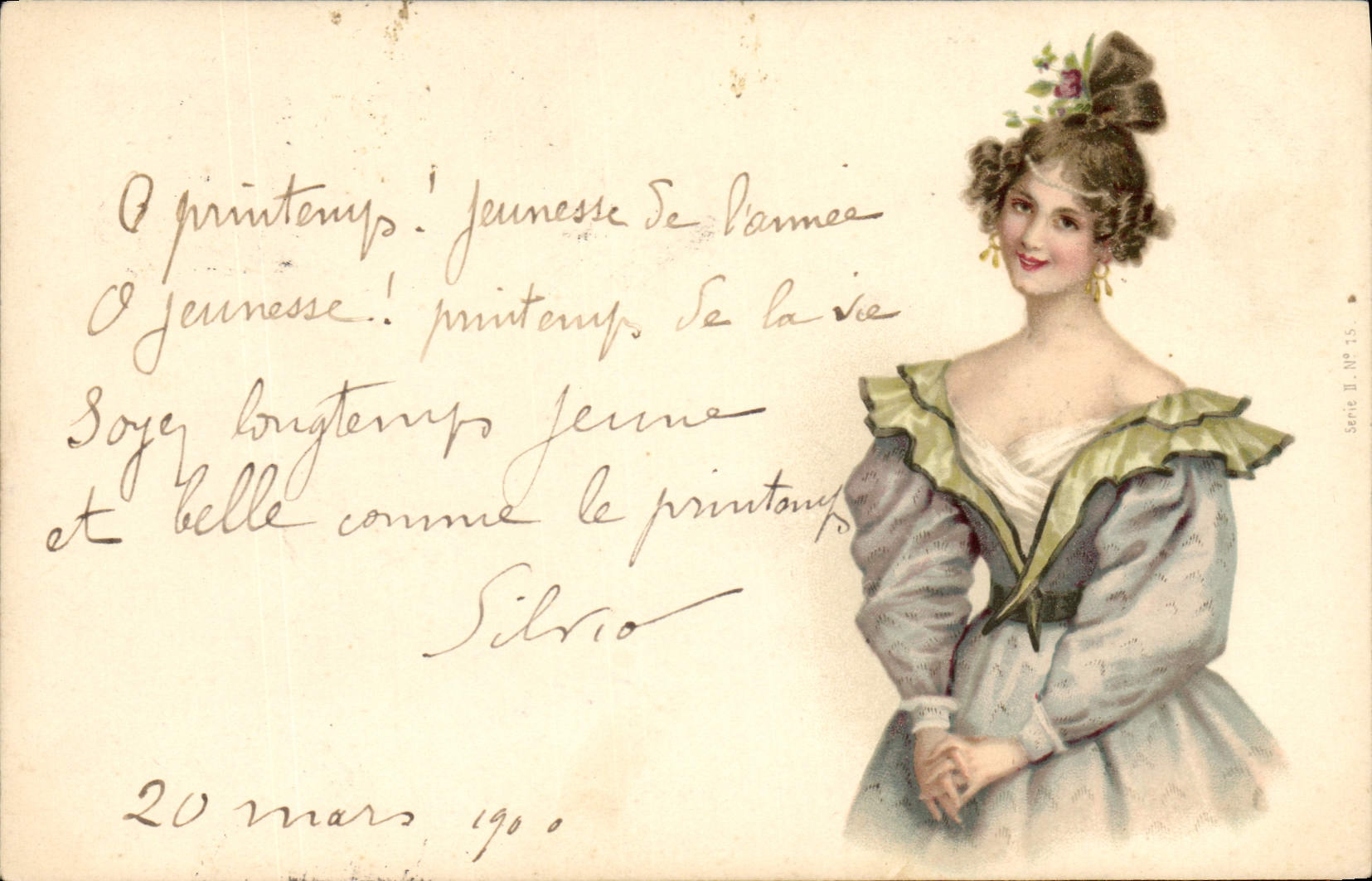 CPA Fantaisie Illustrateur Femme 