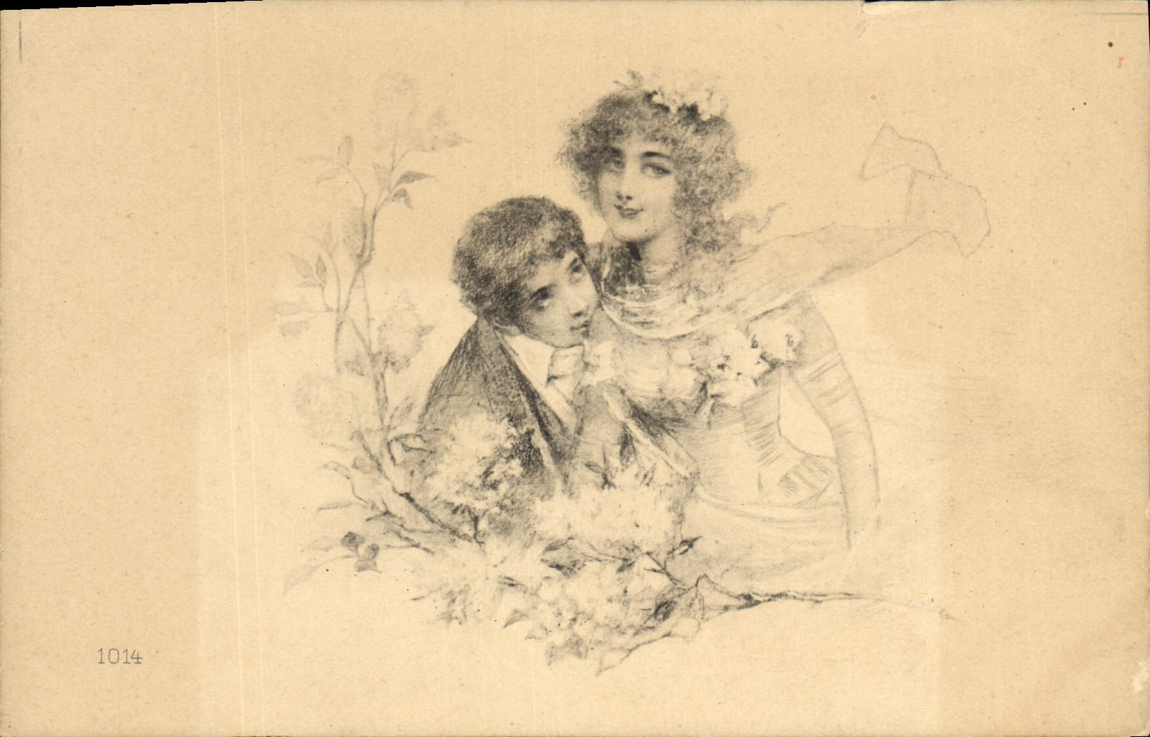 CPA Fantaisie Illustrateur Femme Enfant 