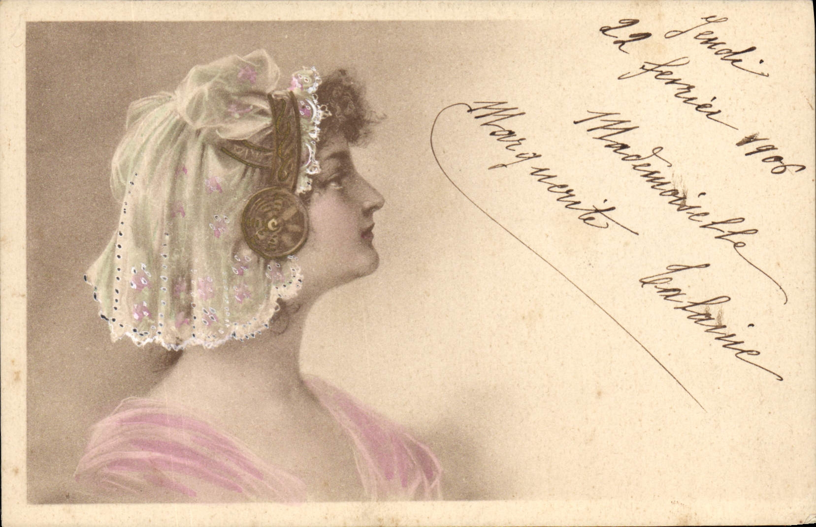 CPA Fantaisie Illustrateur Femme 