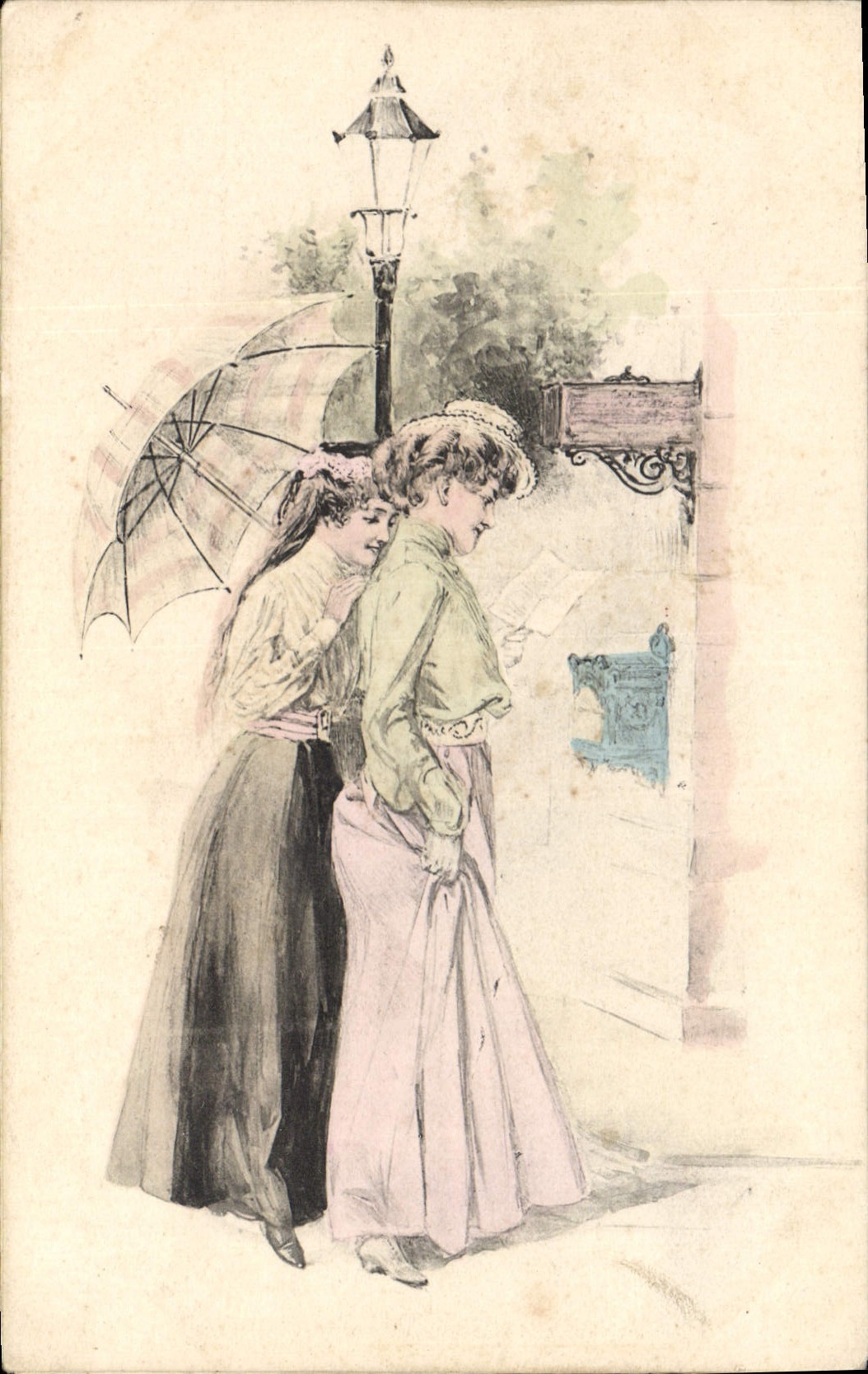 CPA Fantaisie Illustrateur Femmes 