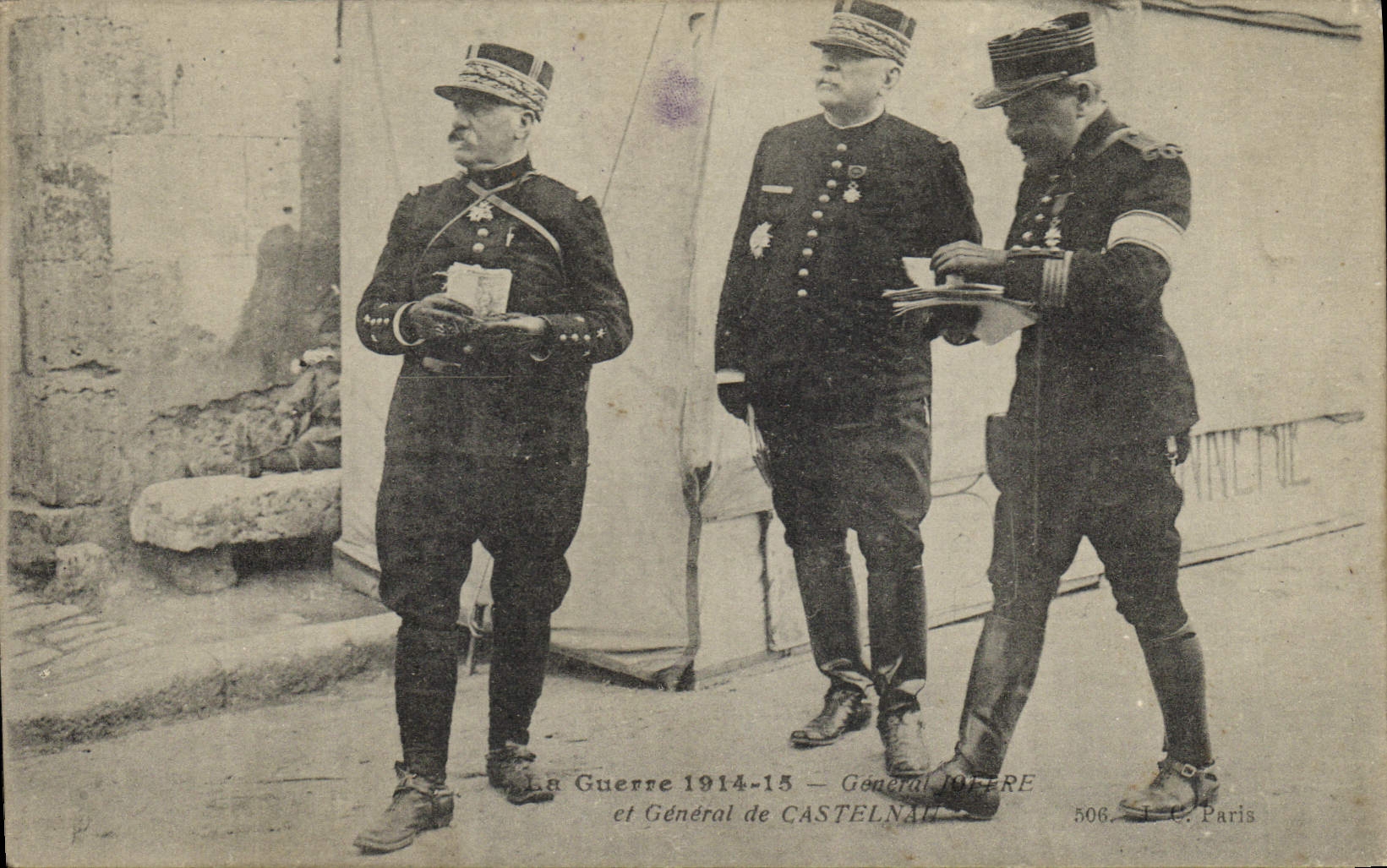 CPA Militaria General Joffre et le General de Castelnau