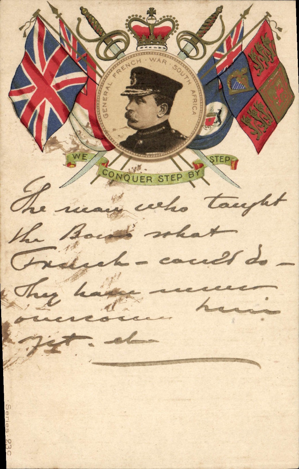 Vintage Postcard General Militaria French South Africa