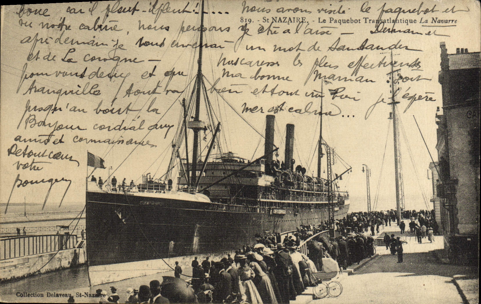 CPA Bateau Paquebot Transatlantique La Navarre St Nazaire