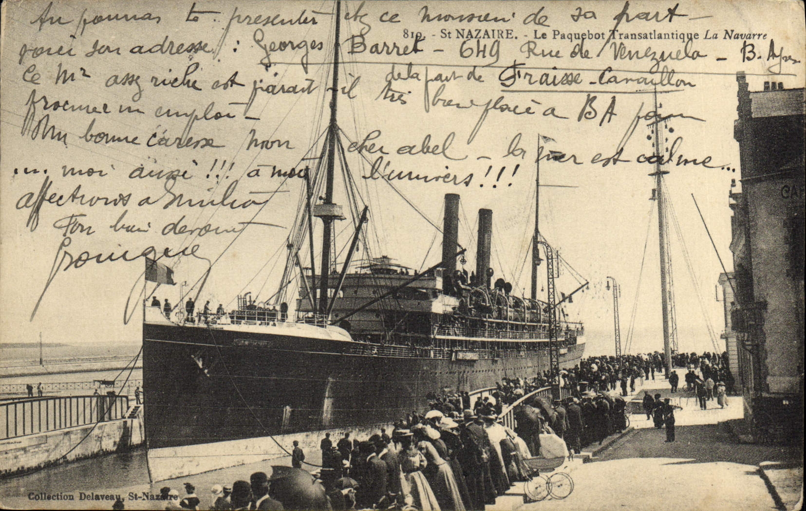 CPA Bateau Paquebot Transatlantique La Navarre St Nazaire
