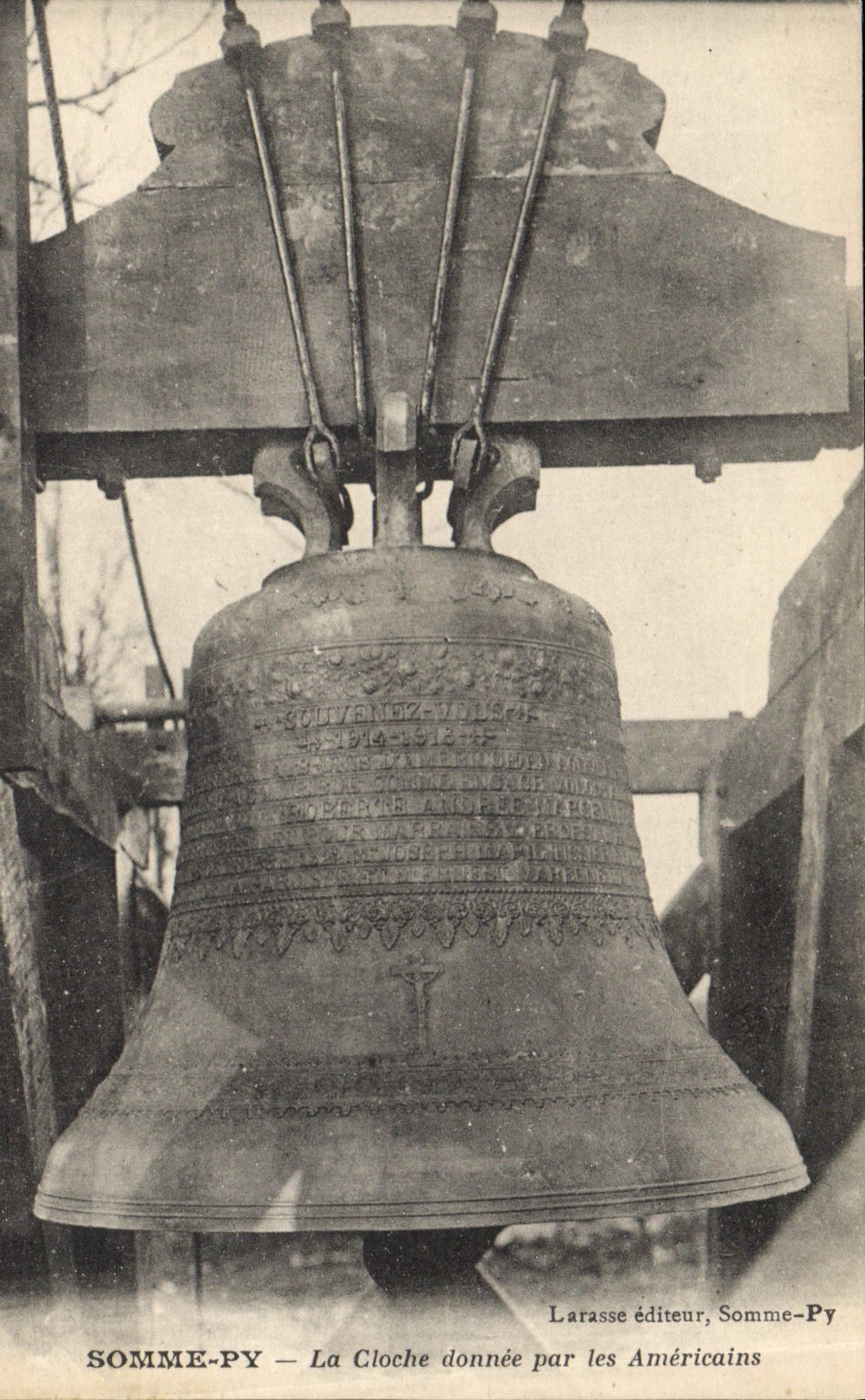 Vintage Postcard Cloche Summons Py the bell given by the Americans