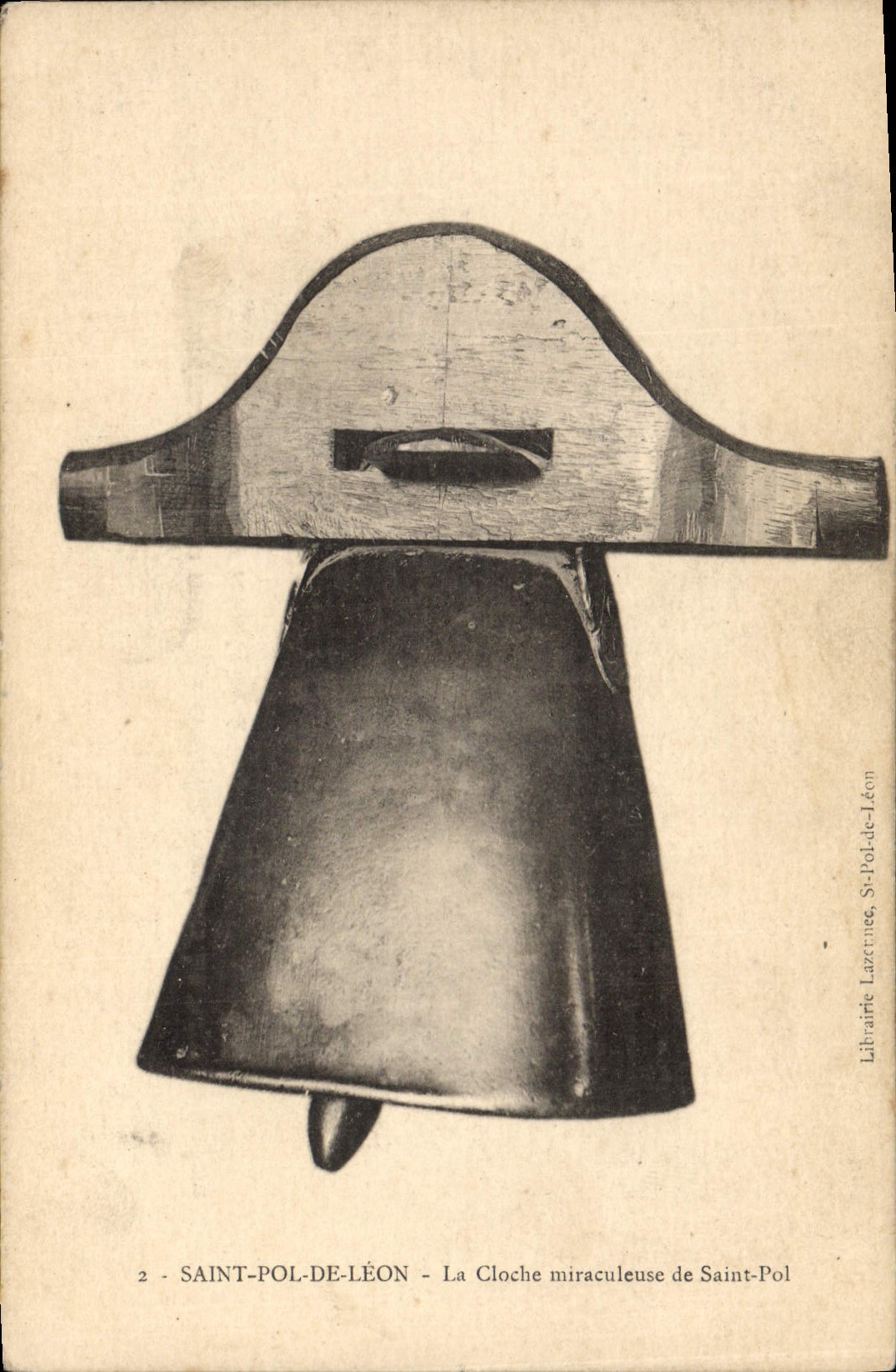 Vintage Postcard Bell Saint pol. of Leon the miraculous bell of Saint pol.