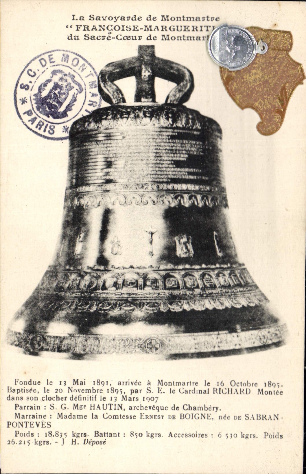 CPA Cloche Paris La Savoyarde de Montmartre Francoise Marguerite