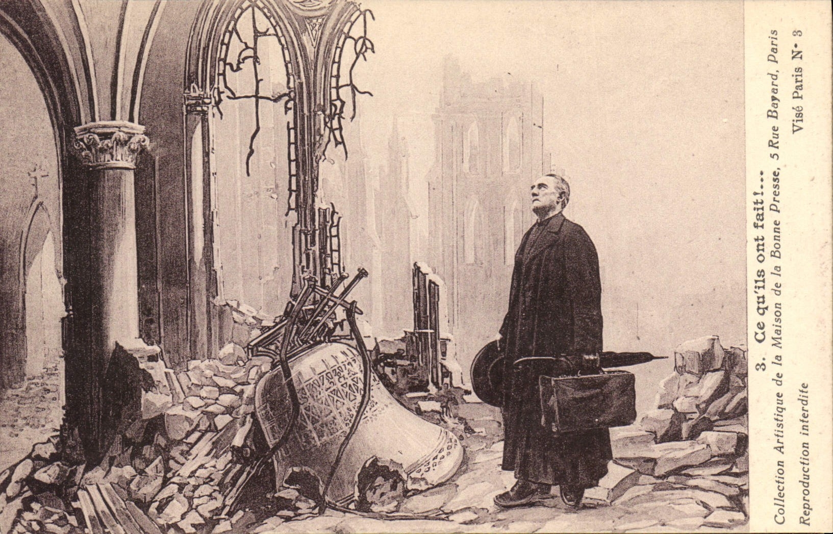 CPA Cloche Ce qu'ils ont fait !