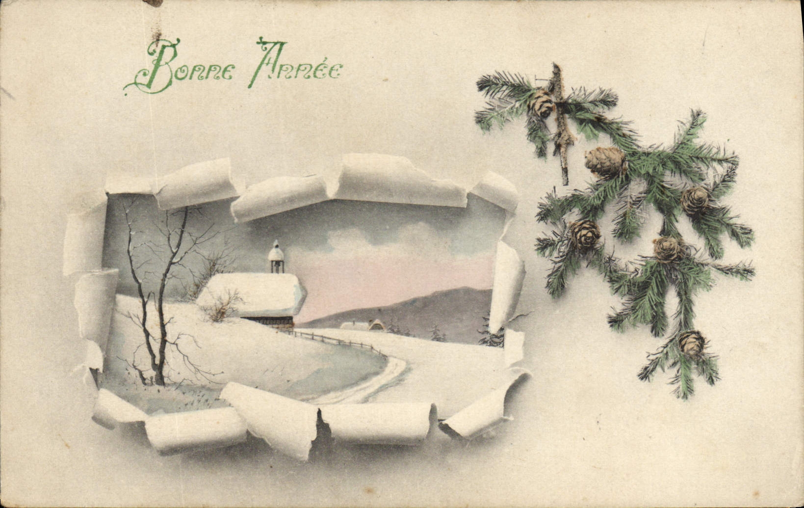 CPA Fantaisie Bonne annee 