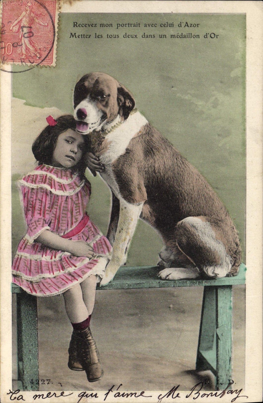 CPA Chien Chiens Enfant 