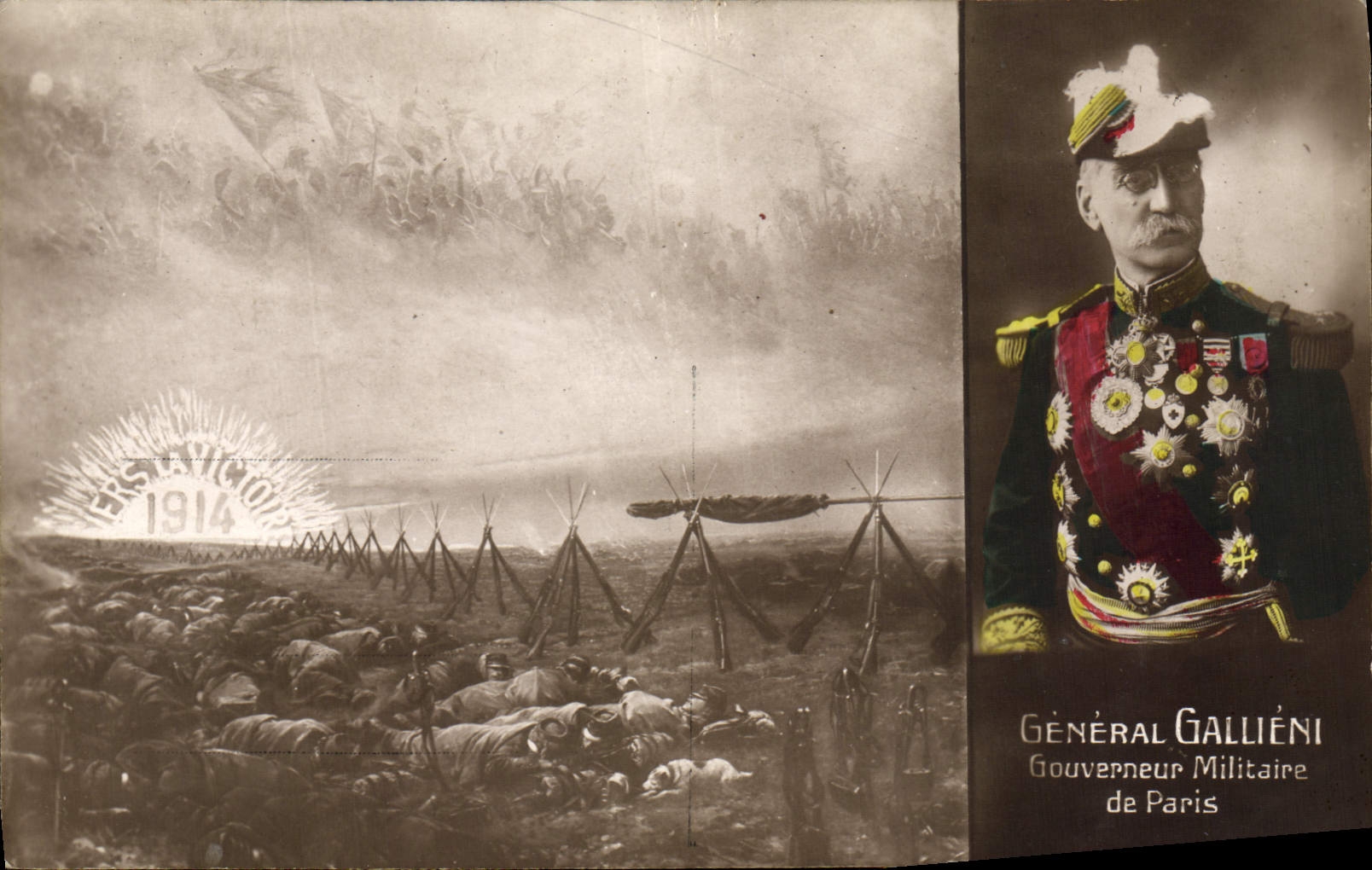 CPA Militaria General Gallieni Gouverneur militaire de Paris