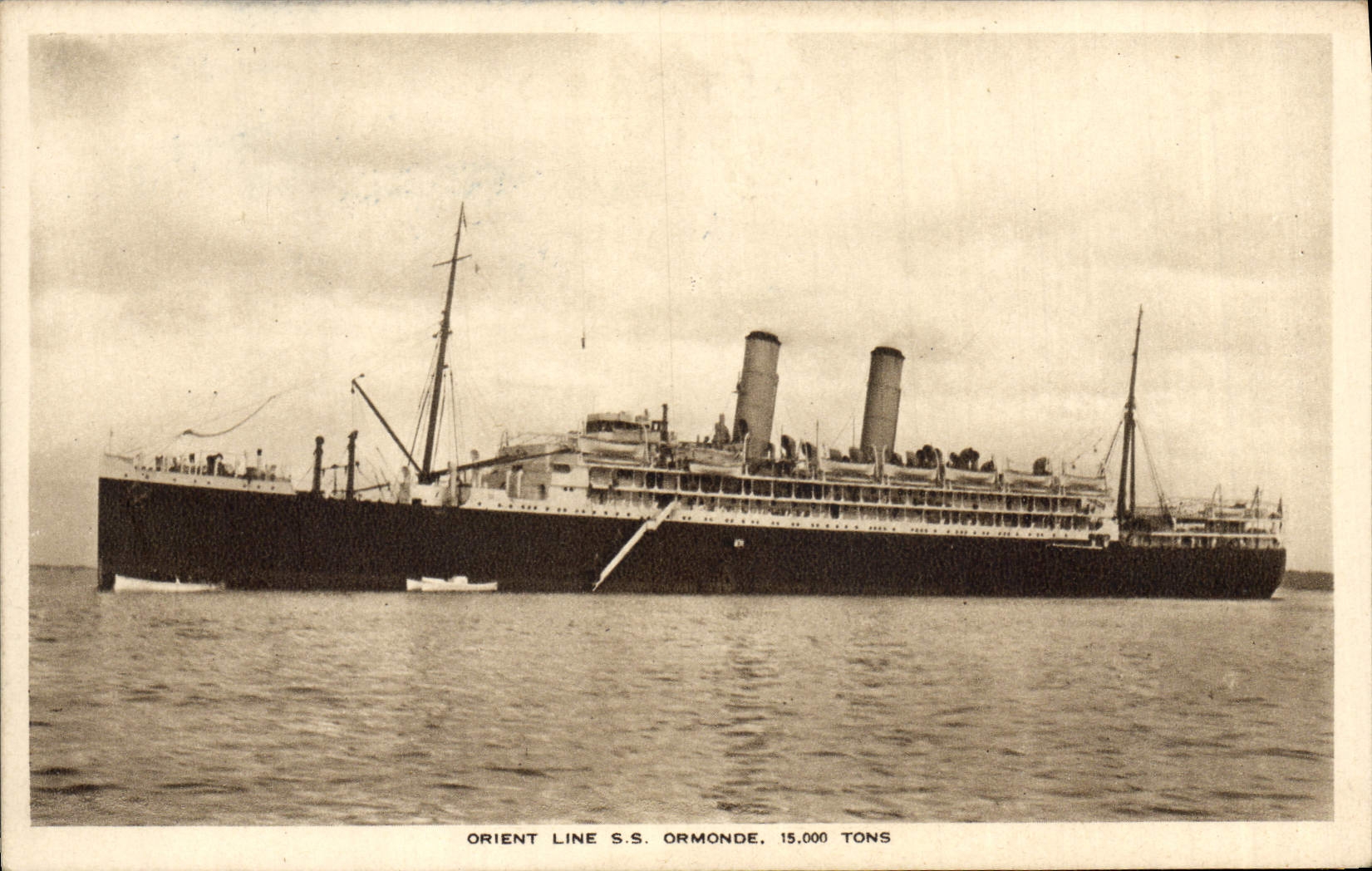 Vintage Postcard Boat Steamer the East line SS Ormonde