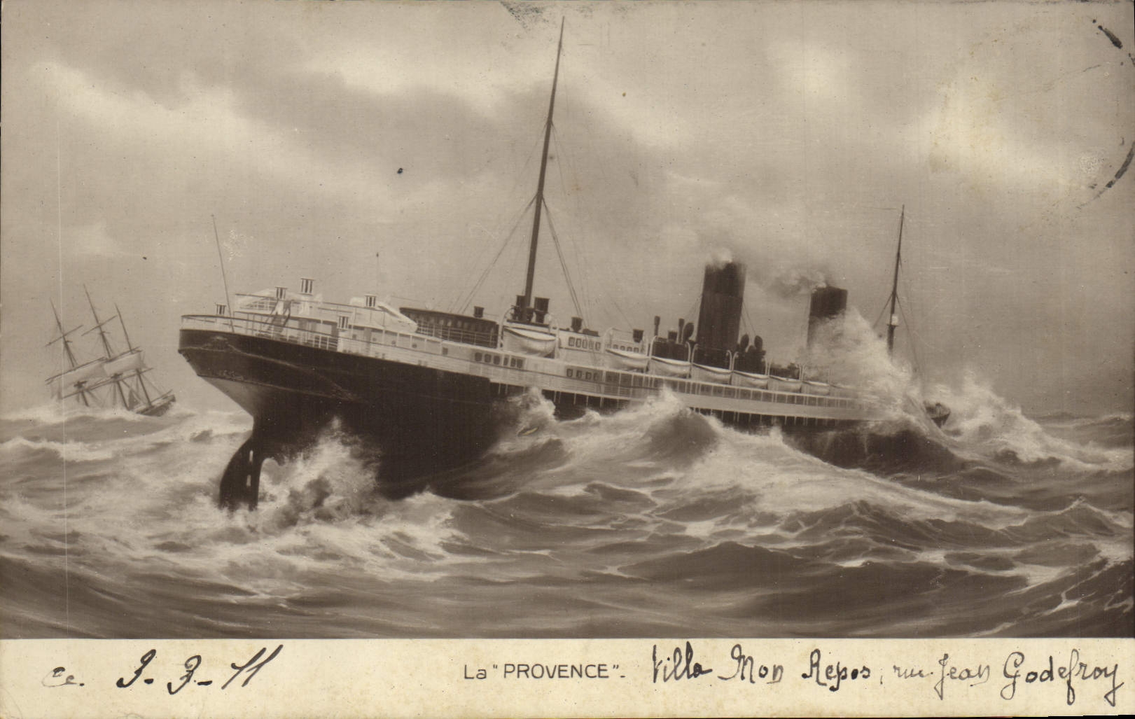 CPA Bateau Paquebot La Provence