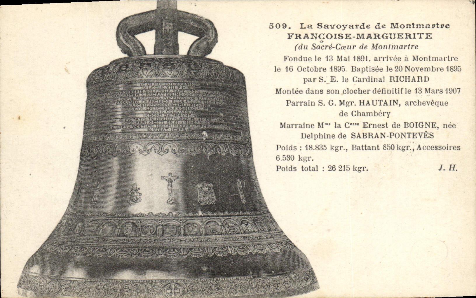CPA Cloche La Savoyarde de Montmartre Paris Francoise Marguerite