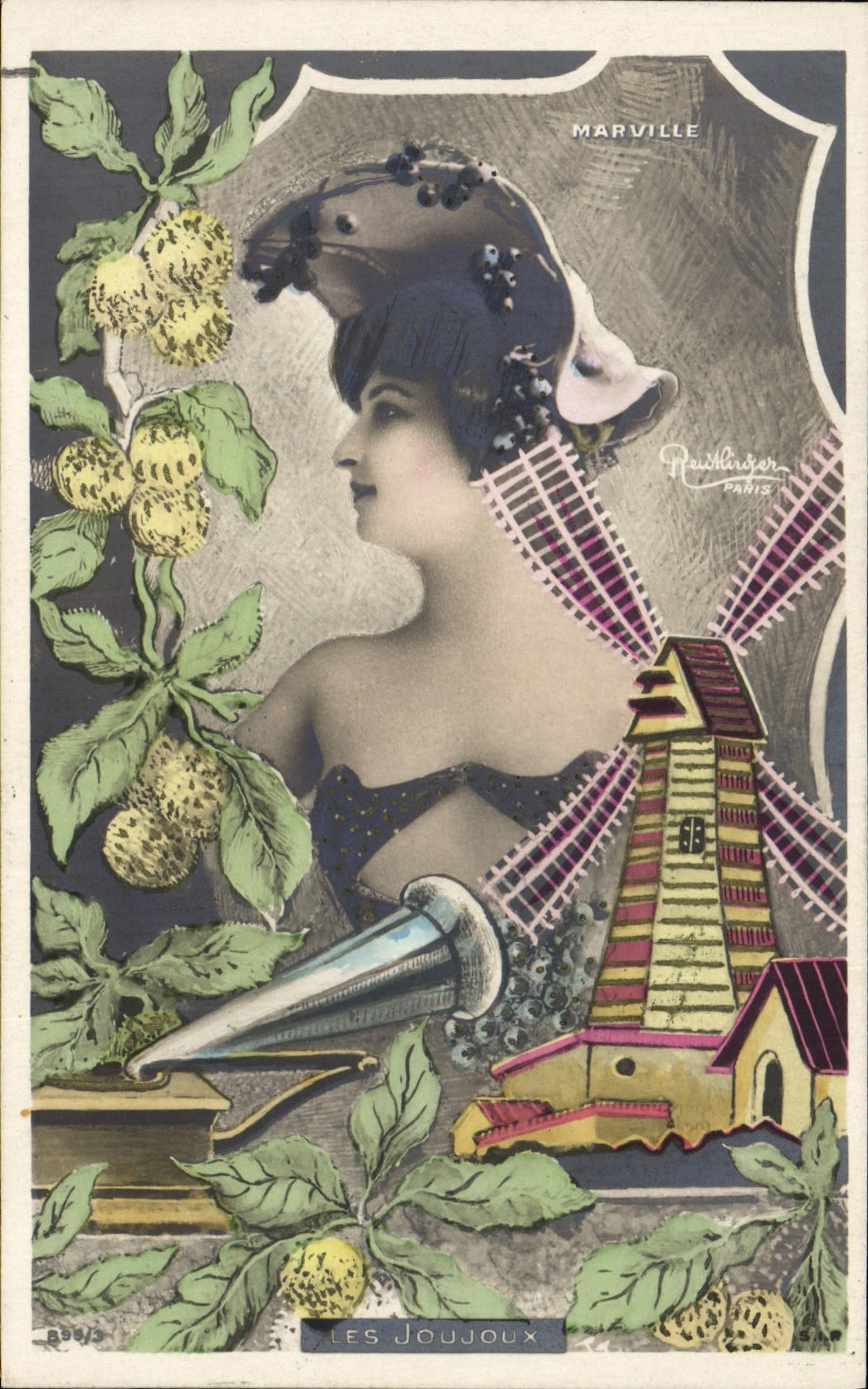 CPA Paris Marville Moulin a vent Les joujoux Radiophone 