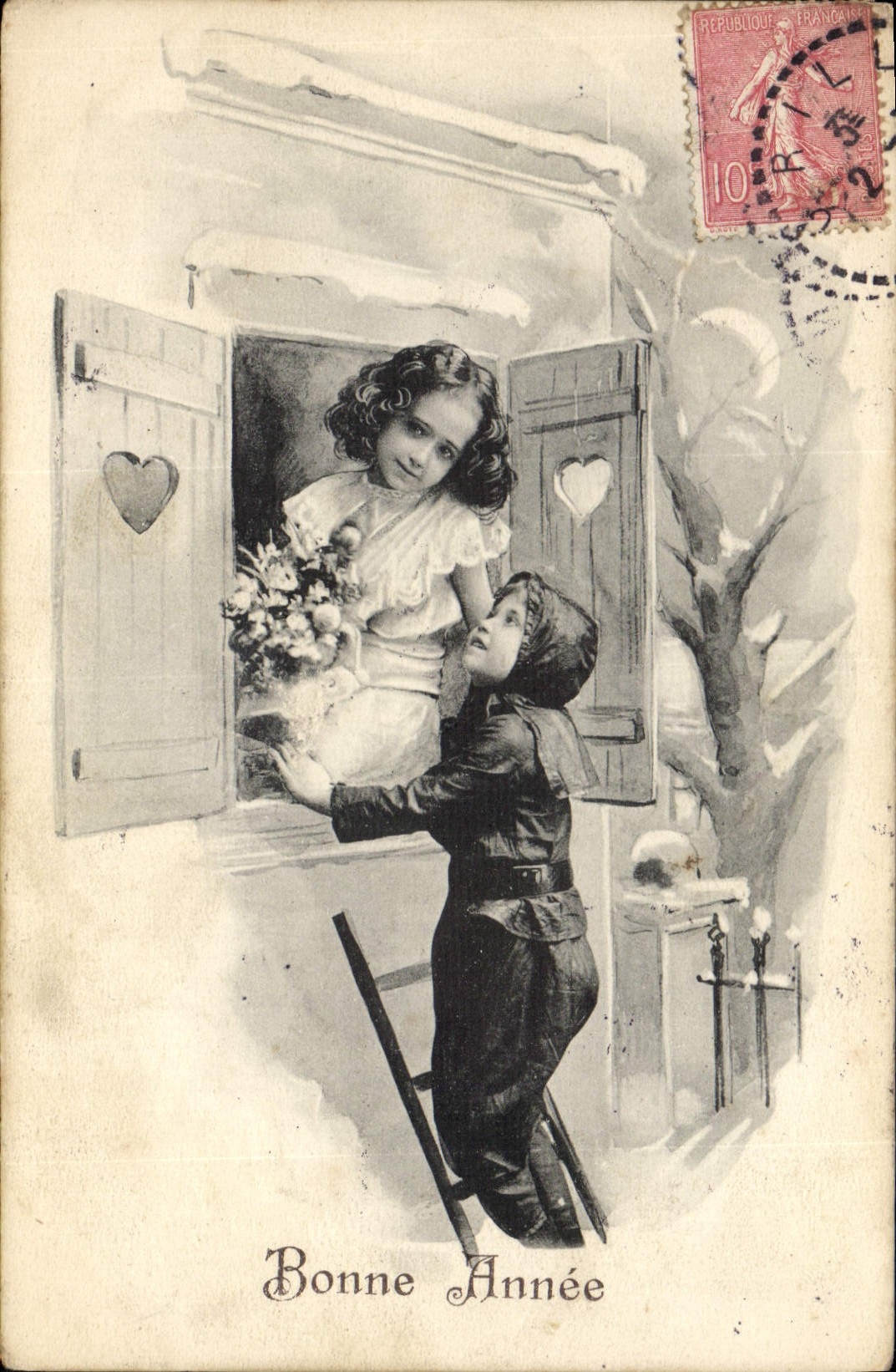 Postal Fantasia Ilustrador Niños Deshollinador