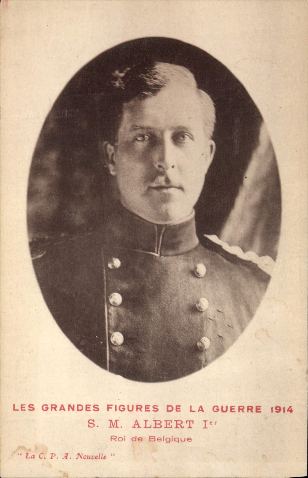 CPA Militaria SM Albert 1er Roi de Belgique 