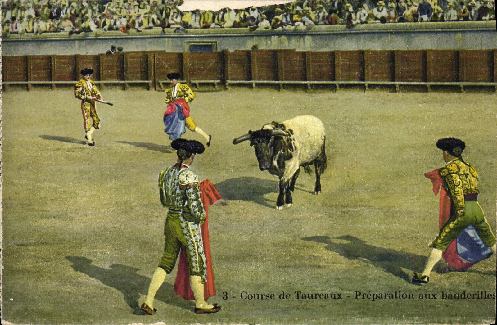 CPA Corrida Course de taureaux Preparation aux bandrilles