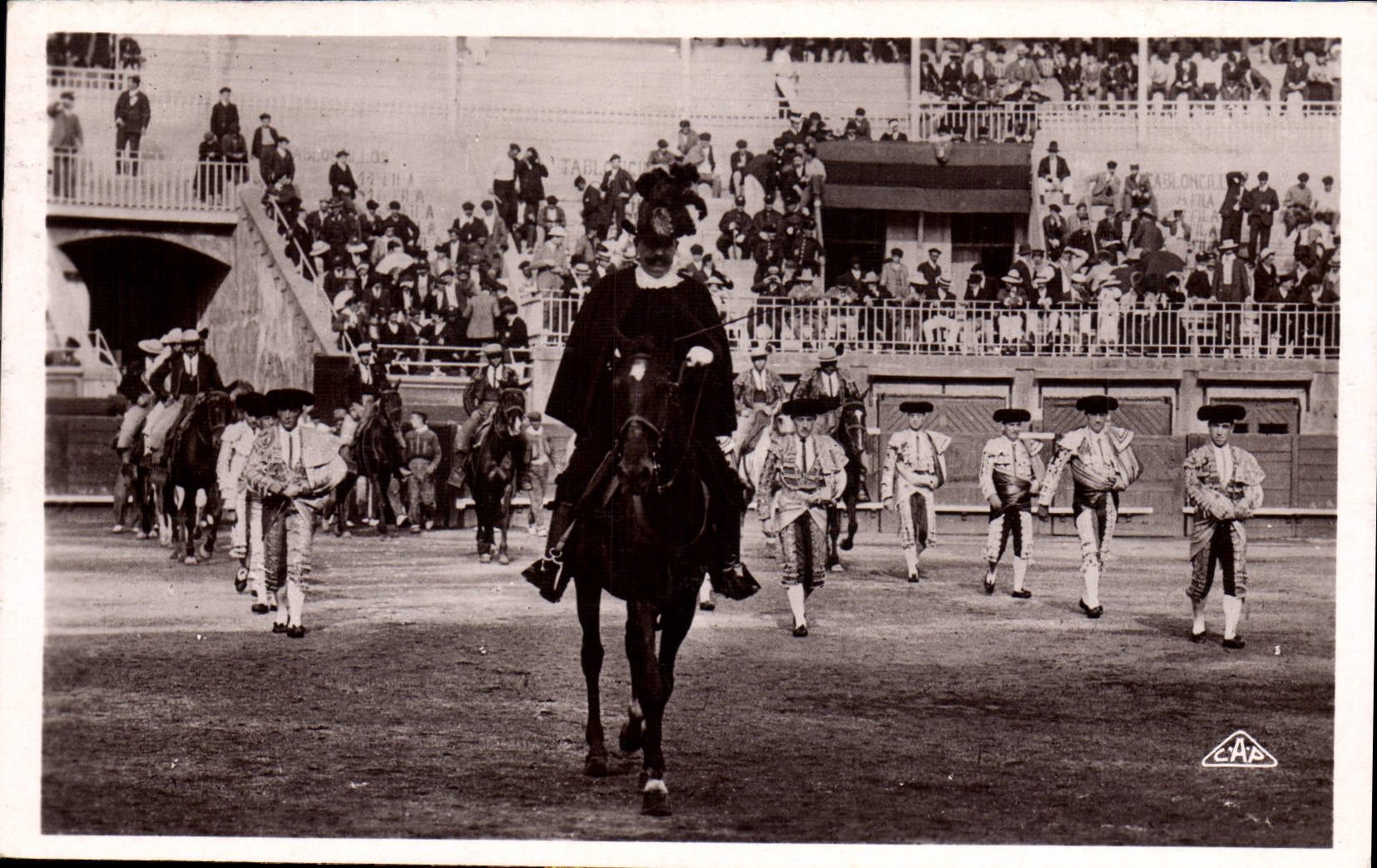 Postal Corrida de toros Corrida el desfile de las cuadrillas