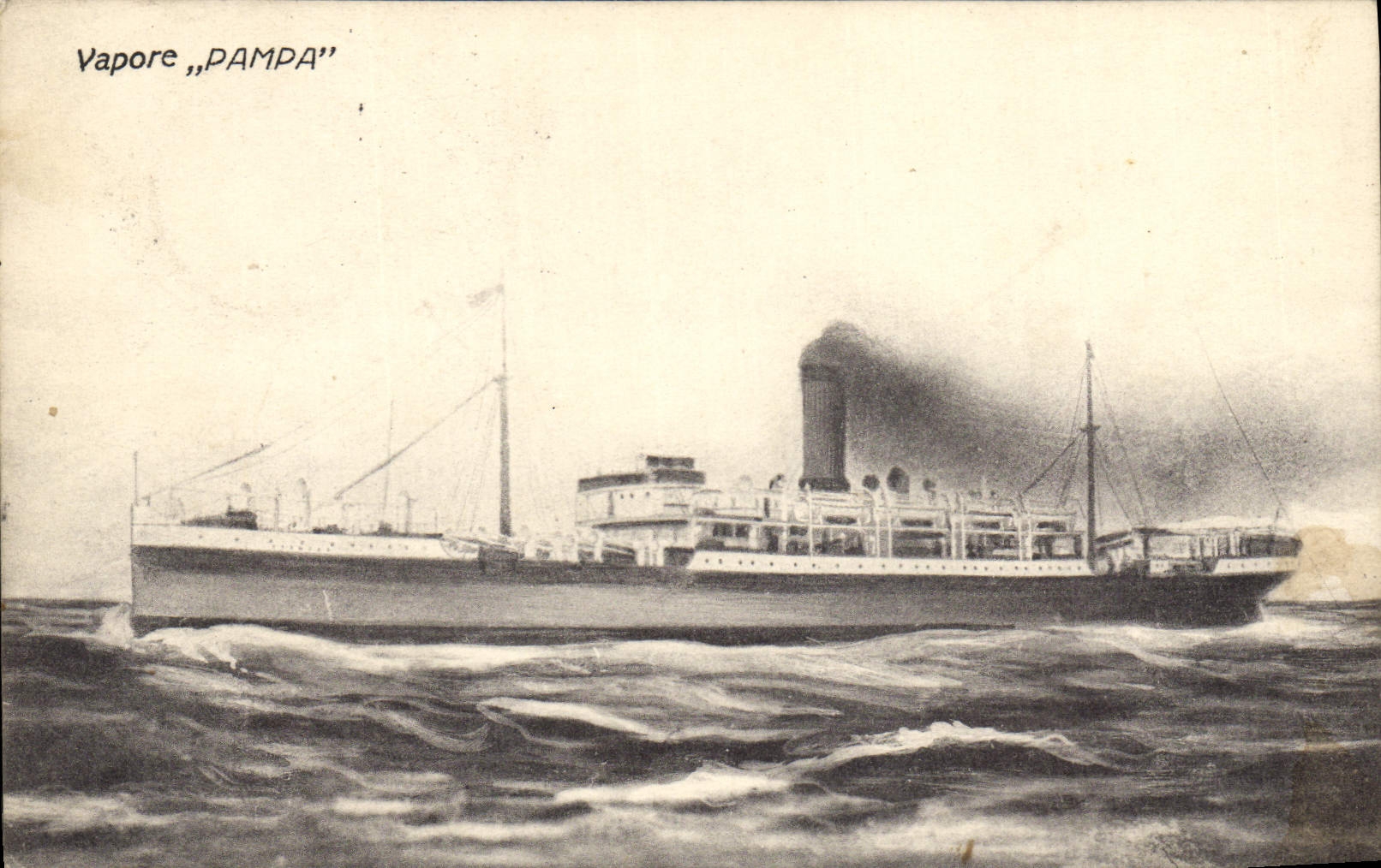 CPA Bateau Paquebot Vapore Pampa