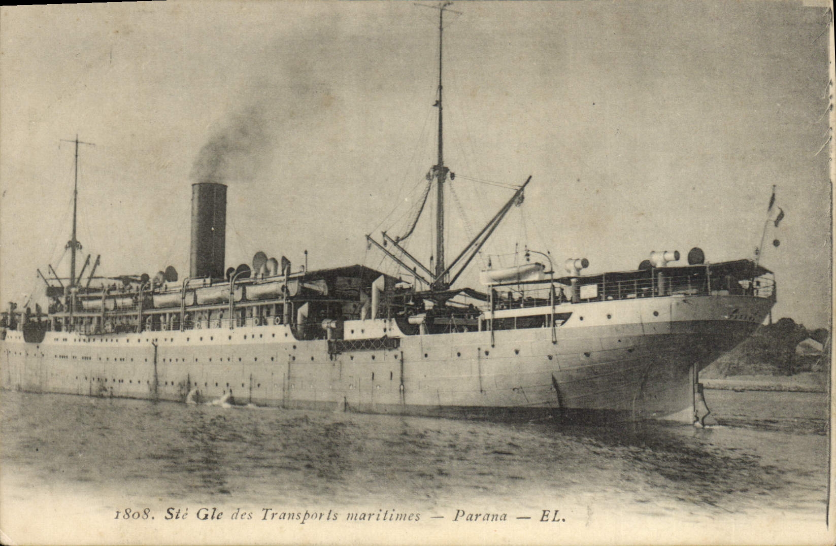 CPA Bateau Paquebot Ste Gle des Transports maritimes Parana