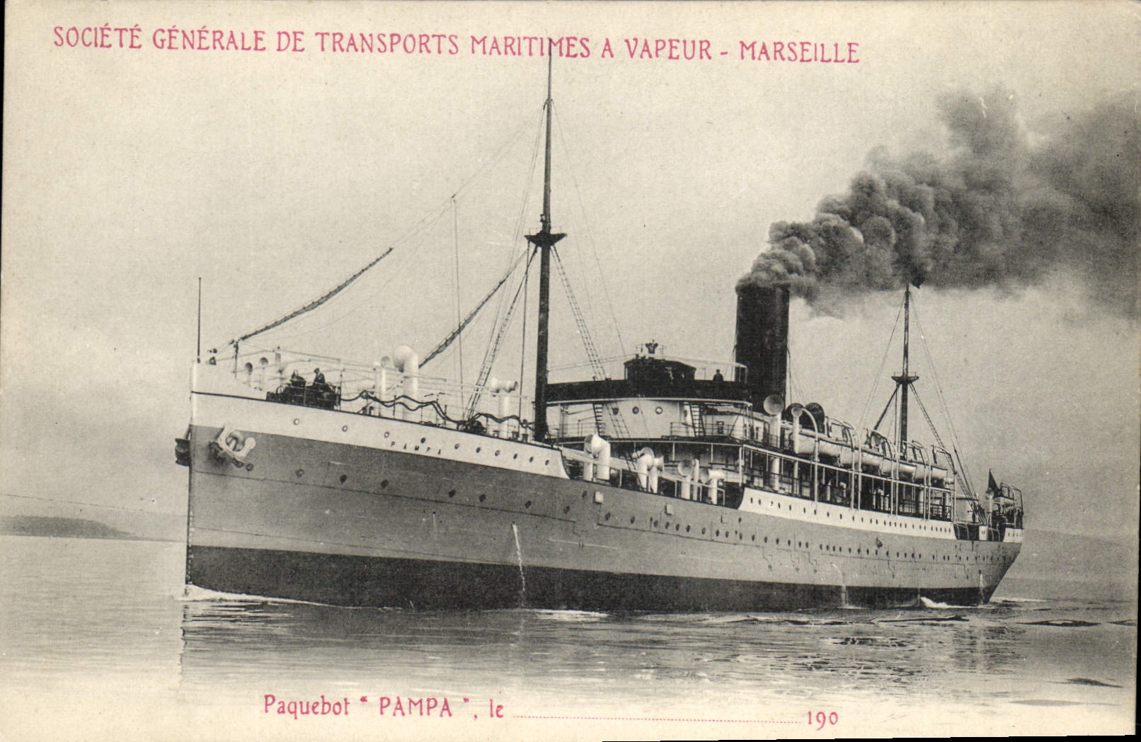 CPA Bateau Paquebot Pampa