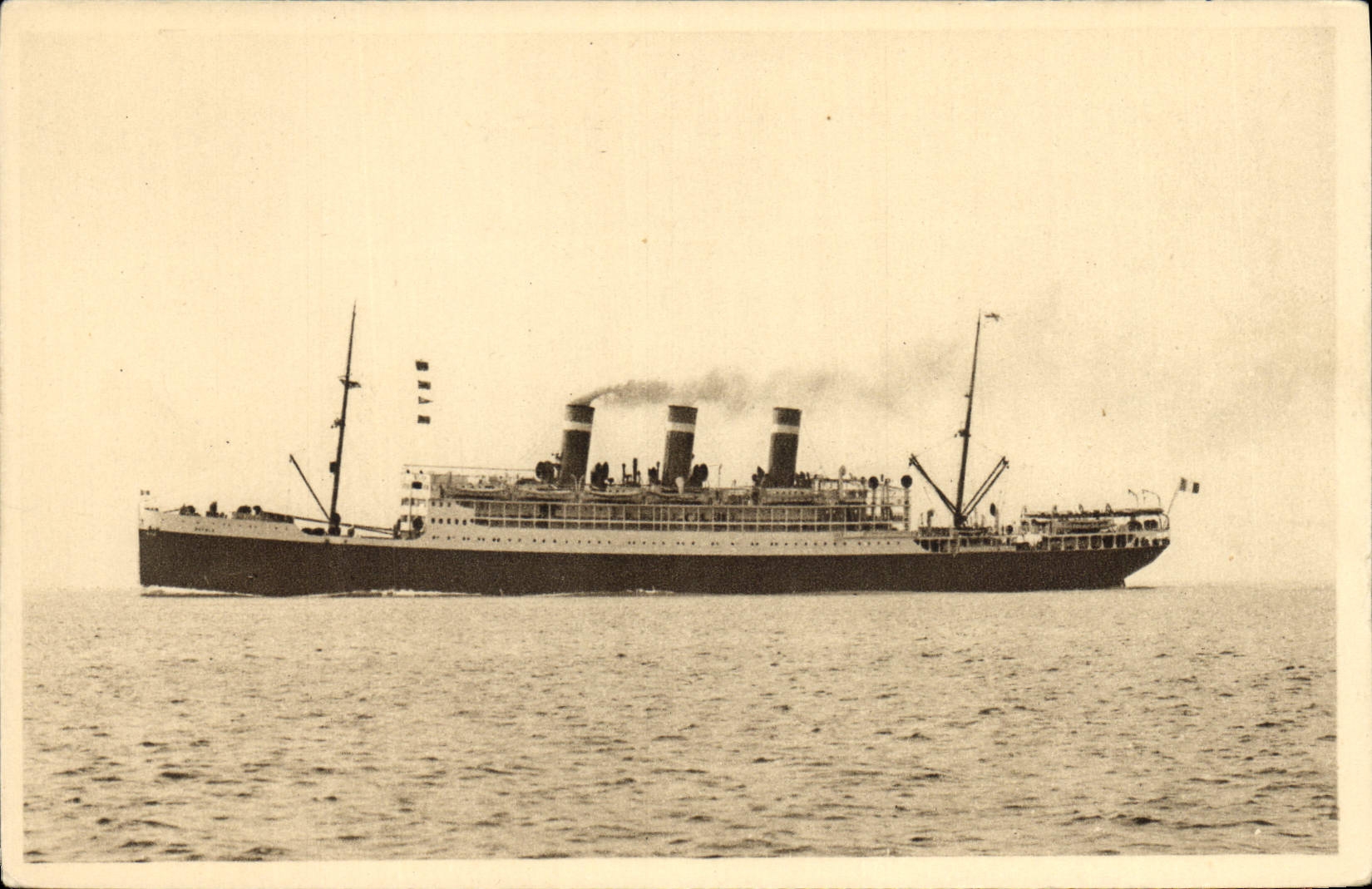 CPA Bateau Paquebot Cie Cyp Fabre SS Patria