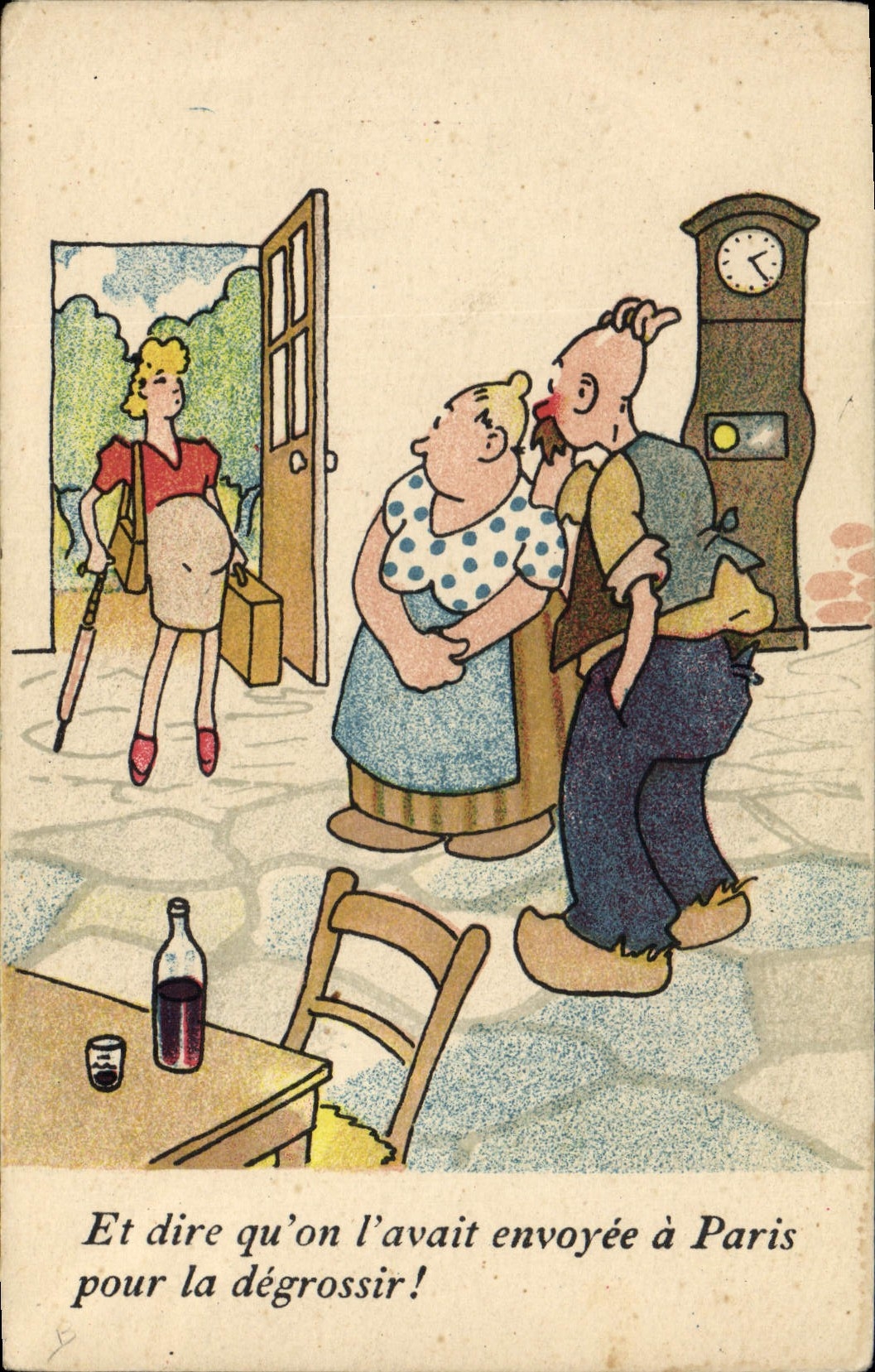 Vintage Postcard Fantasy Illustrator And to say that one had it envoyee has Paris to trim it