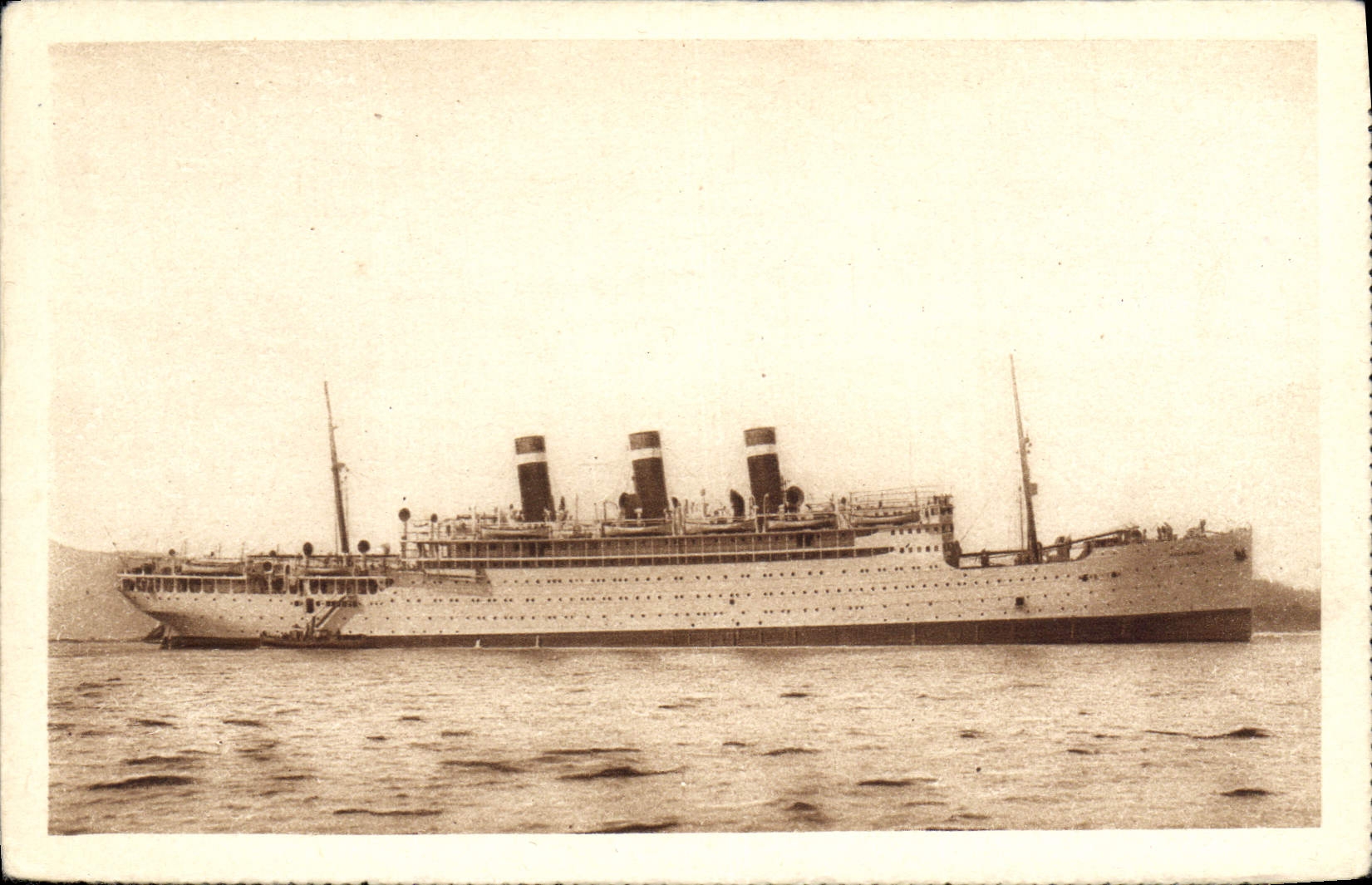 CPA Bateau Paquebot Fabre Line SS Providence