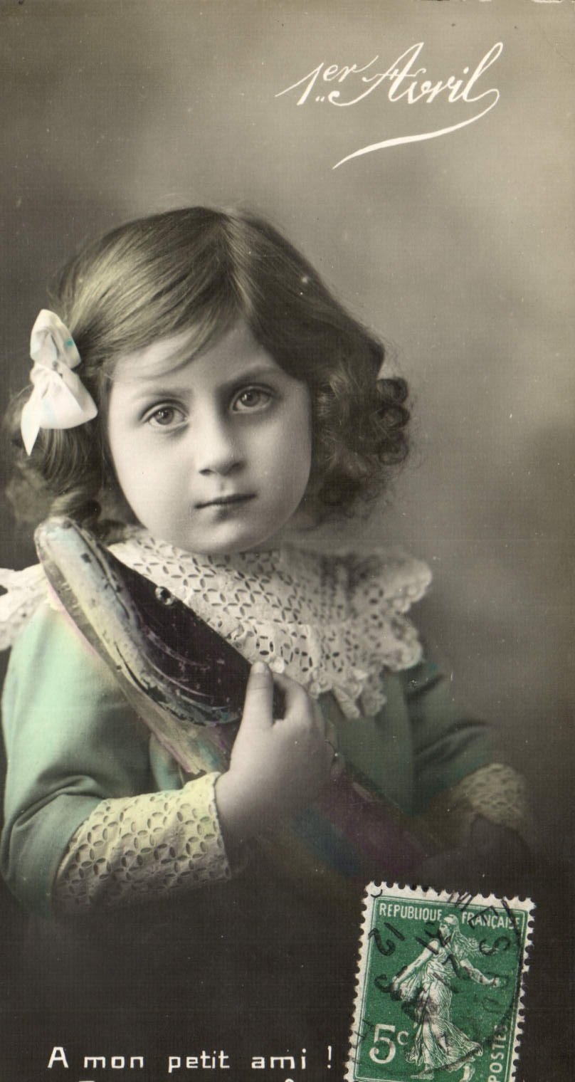 CPA Fantaisie Enfant 1er Avril Poisson 