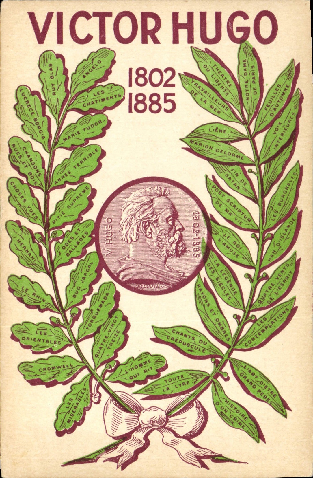 Vintage Postcard Victor Hugo 1802 1885